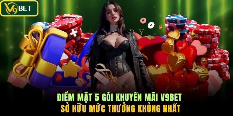 Điểm mặt 5 gói khuyến mãi V9BET sở hữu mức thưởng khủng nhất