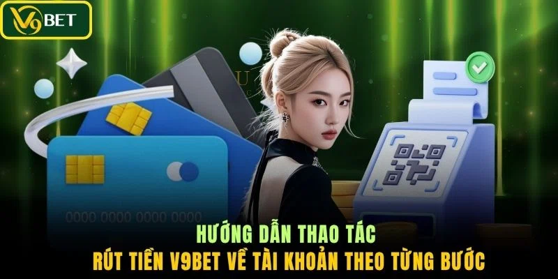 Hướng dẫn thao tác rút tiền V9BET về tài khoản theo từng bước